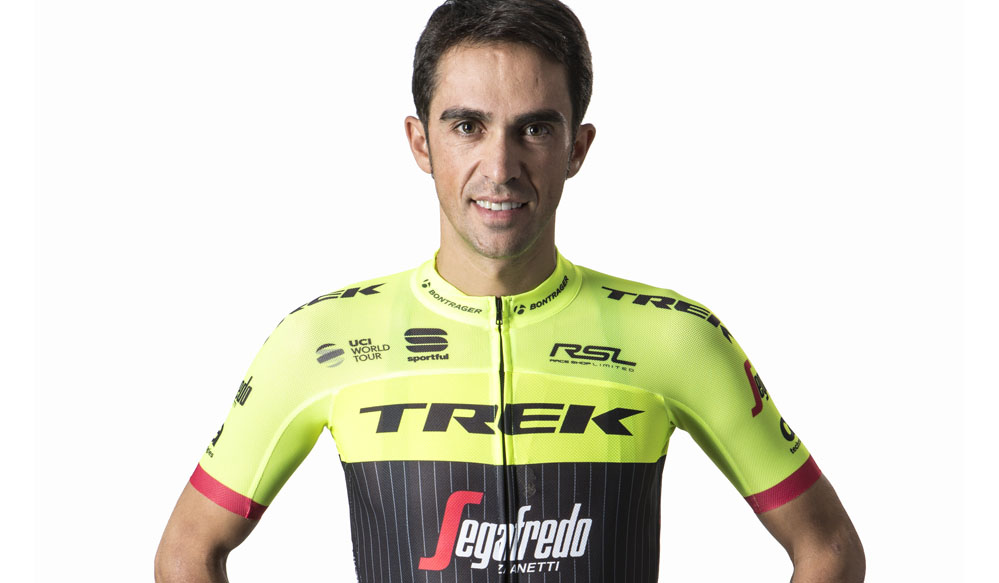 Alberto Contador con maillot sportful